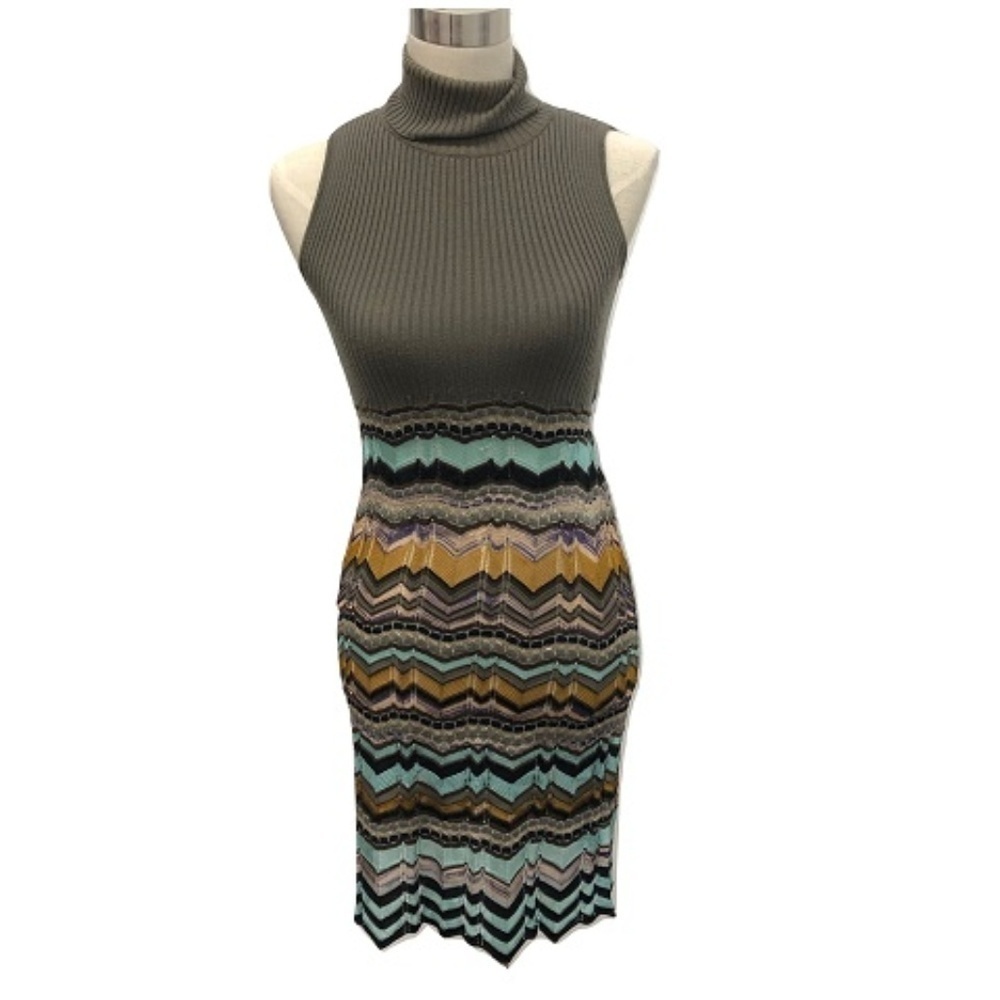 Missoni Sleeveless Wool Knit Dress, Size 2